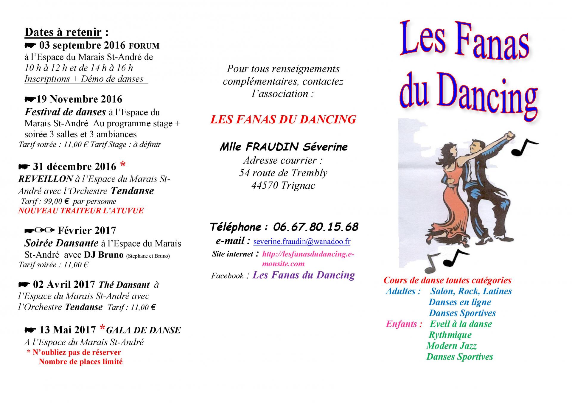 Plaquette fanas du dancing cours 2016 2017 page 001